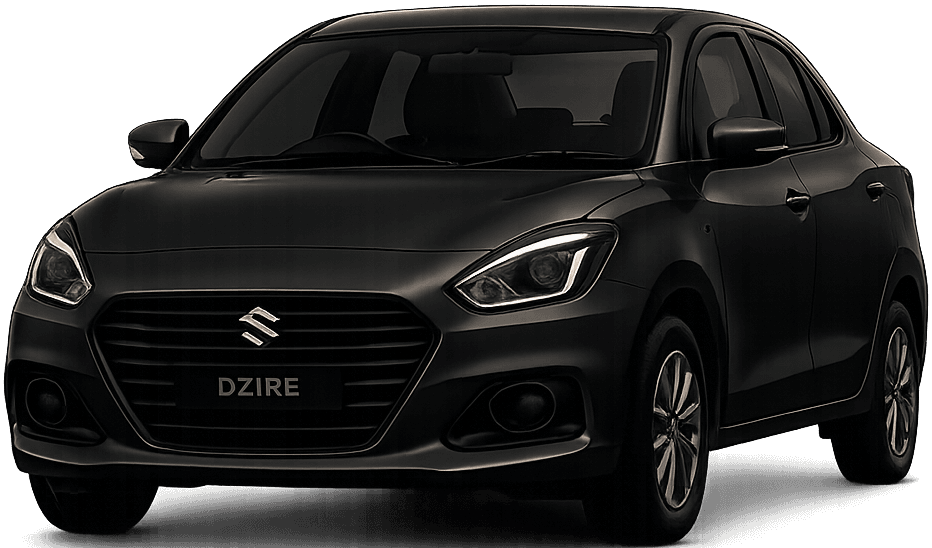 Maruti Suzuki Dzire sedan - front three-quarter view